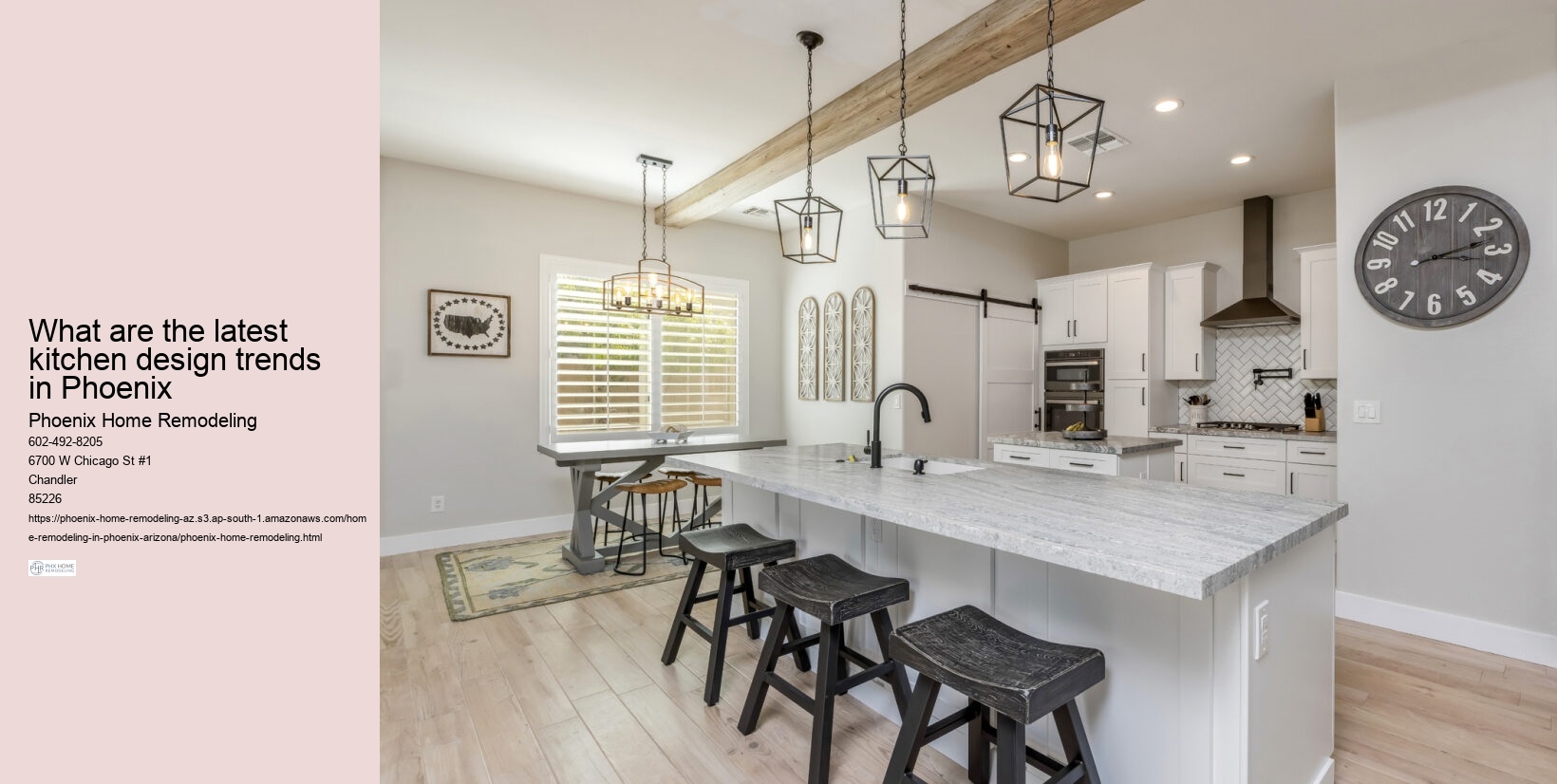 What are the latest kitchen design trends in Phoenix